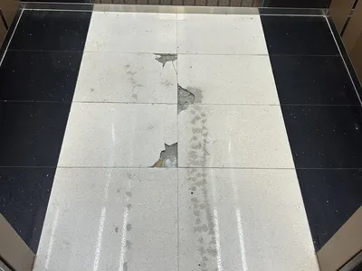 남동구 상가건물 대리석바닥 수리 시공 사진 2