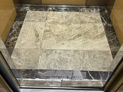 분당구 빌딩 석재바닥 신규 설치 시공 사진 4